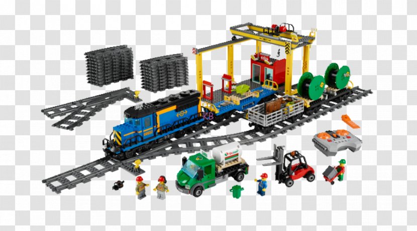 LEGO 60052 City Cargo Train 7939 60050 Station - Flower - Custom Lego Cities Transparent PNG
