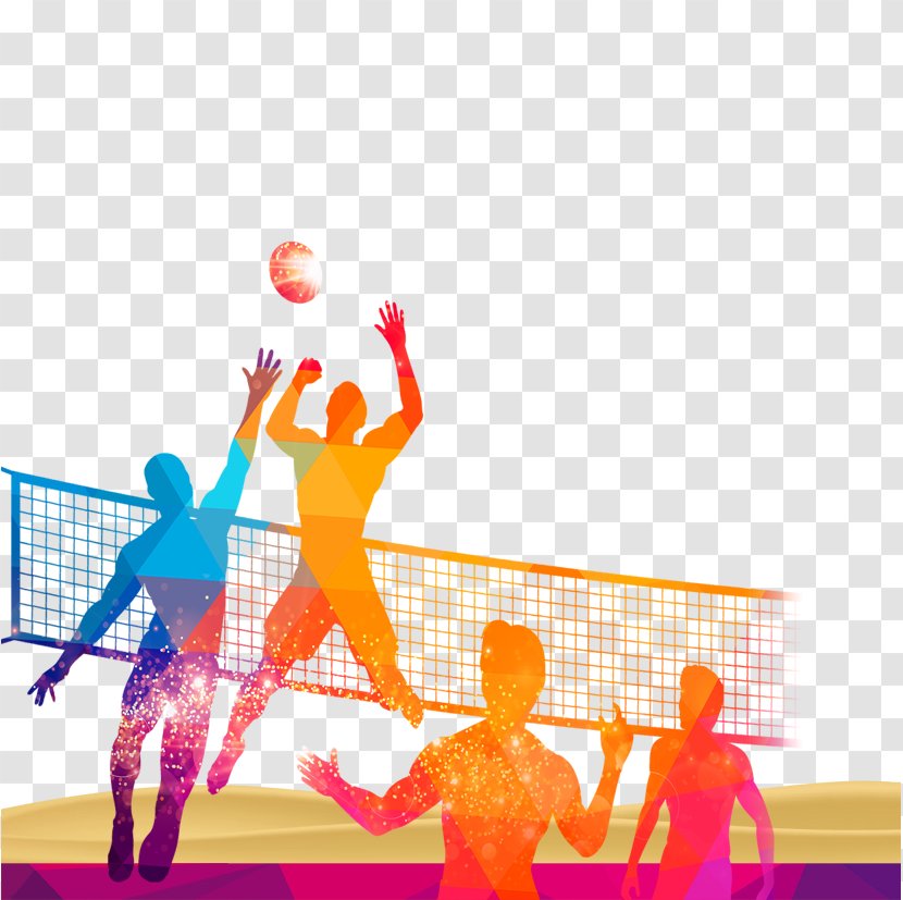 Volleyball Sport Poster - Usa - Material Download Transparent PNG