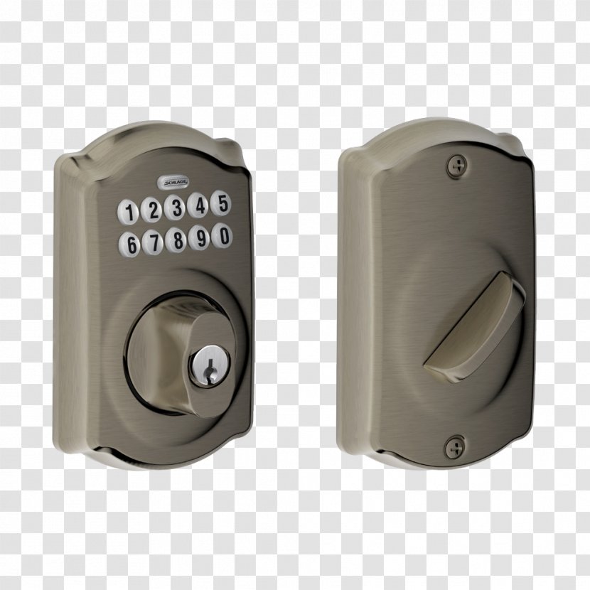 Dead Bolt Schlage Lock Keypad Door - Electronic Locks Transparent PNG