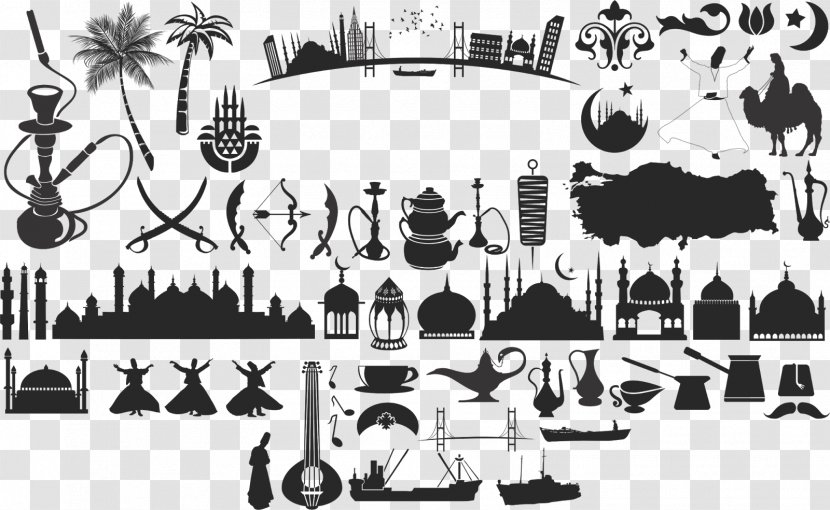 Istanbul Clip Art - Black And White - Symbol Transparent PNG