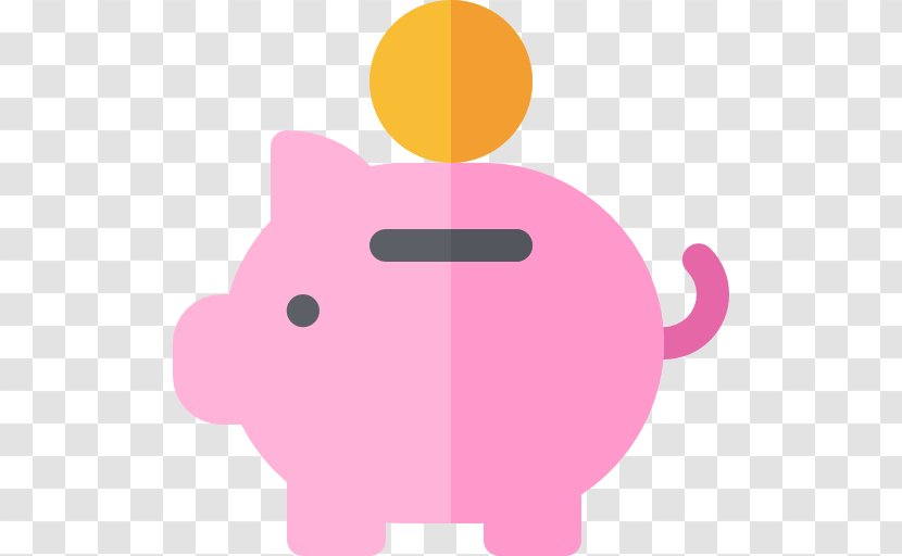 Piggy Bank Clip Art - Magenta - Web Page Transparent PNG