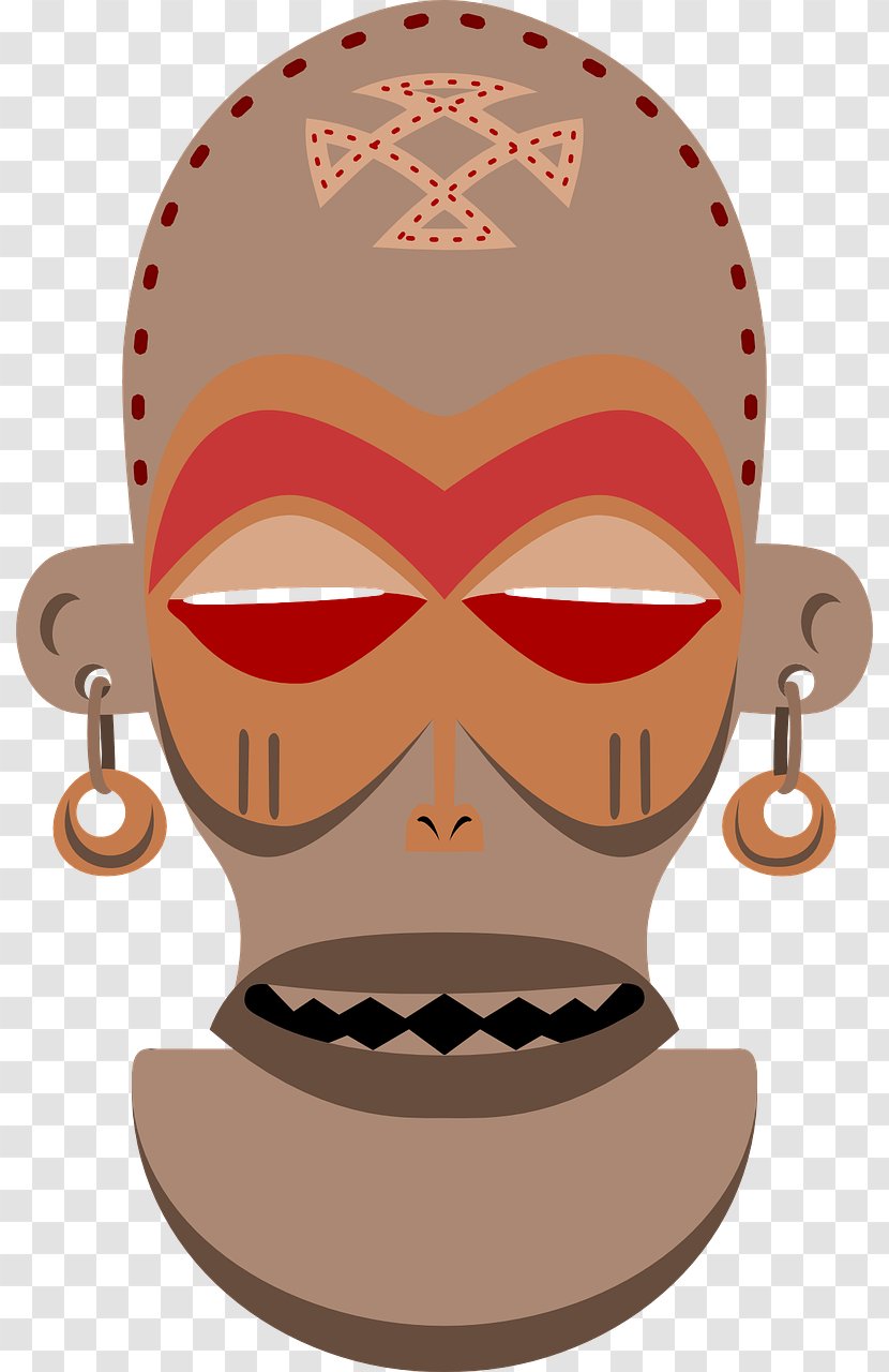 Traditional African Masks Clip Art - Mouth - Mask Transparent PNG
