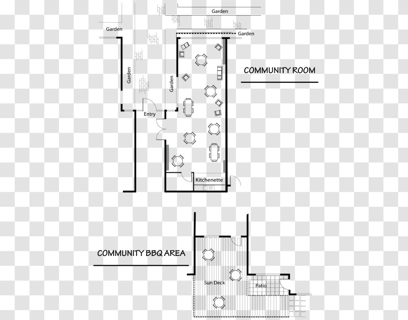 Floor Plan Technical Drawing - White - Grace Jones Transparent PNG