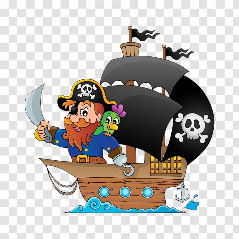 Piracy Drawing Boat Illustration - Clip Art - Pirate Material Transparent PNG