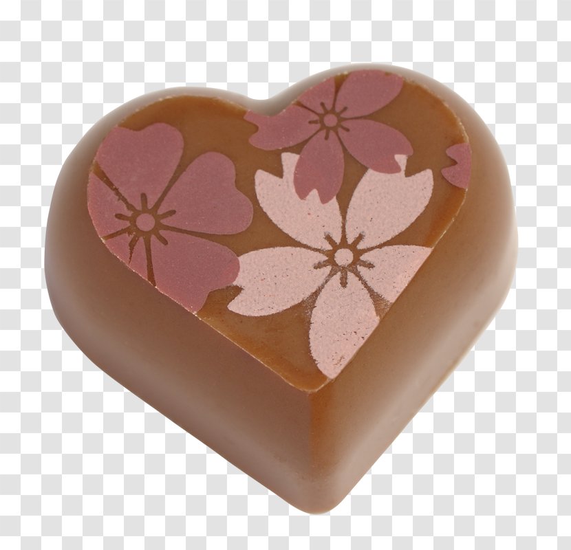 Praline Heart M-095 - Flower - Frohe Ostern Transparent PNG