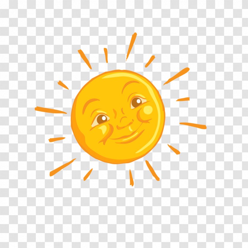 Smiley Computer Graphics - Sun - Hand-painted Face Transparent PNG