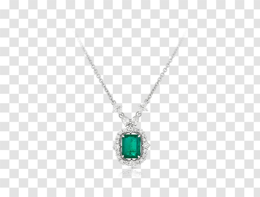 Emerald Locket Necklace Body Jewellery Transparent PNG