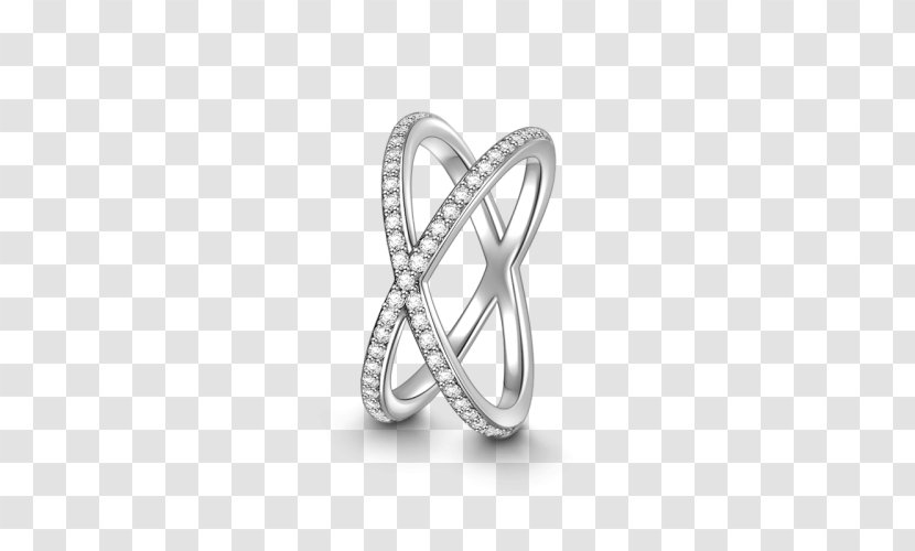 Eternity Ring Earring Jewellery Wedding - Silver Transparent PNG