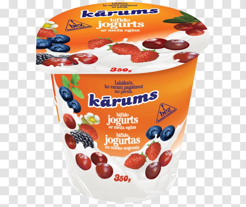 Milk Cream Yoghurt Cranberry - Rigas Piensaimnieks Sia - Strawberry Yogurt Transparent PNG