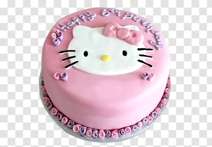 Birthday Cake Hello Kitty Decorating - Dessert Transparent PNG
