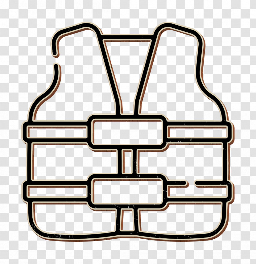 Jacket Icon Summer Camp Icon Life Vest Icon Transparent PNG