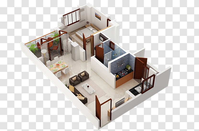 House Plan Bedroom Square Foot Floor - Apartment Transparent PNG