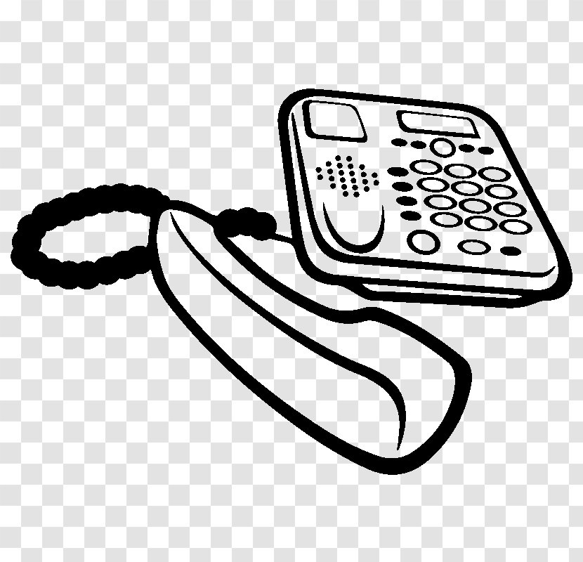 Telephony Telephone Mobile Phones Clip Art - Fixe Transparent PNG