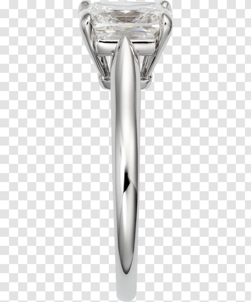Ring Platinum Diamond Carat Solitaire - Cut Transparent PNG