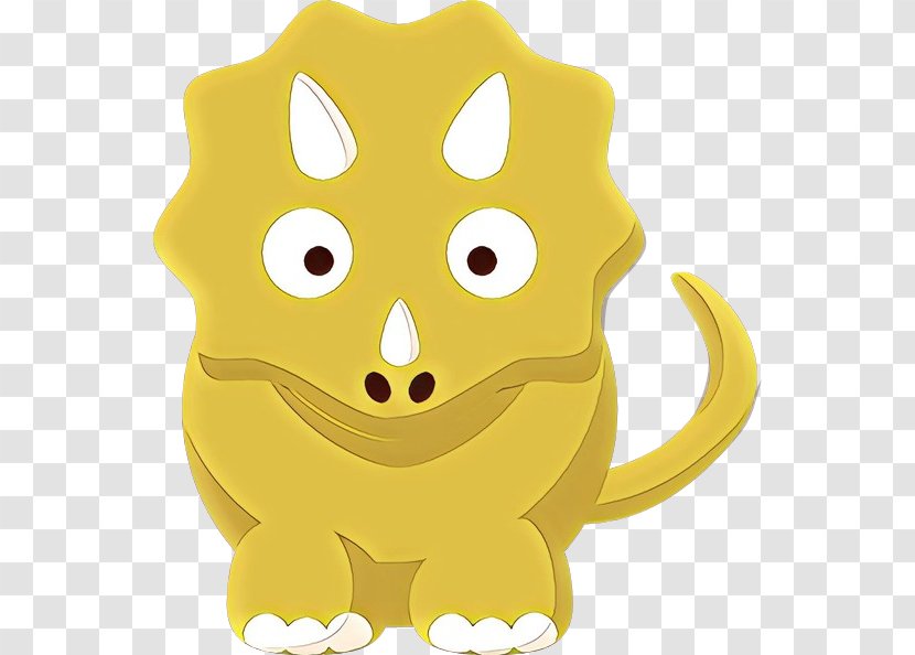 Dinosaur - Yellow - Fictional Character Smile Transparent PNG