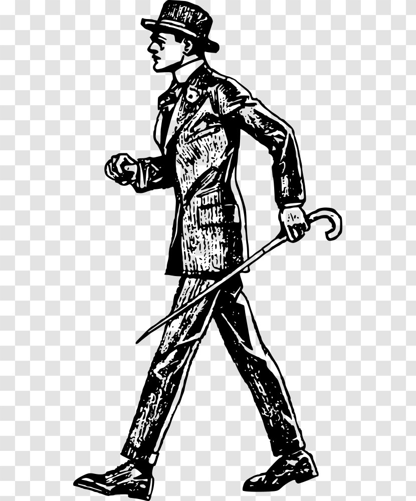 Walking Drawing Clip Art - Suit Transparent PNG