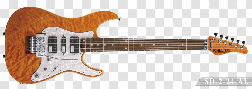 Electric Guitar Bass Acoustic Fender Stratocaster - Schecter Research Transparent PNG