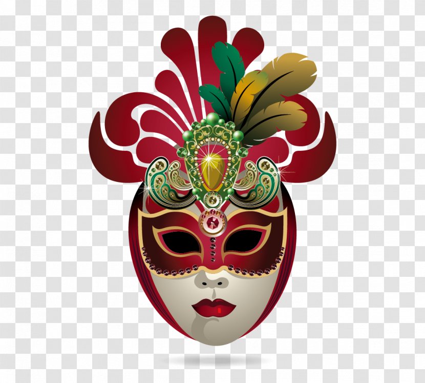 Carnival Of Venice Mask - Masque Transparent PNG