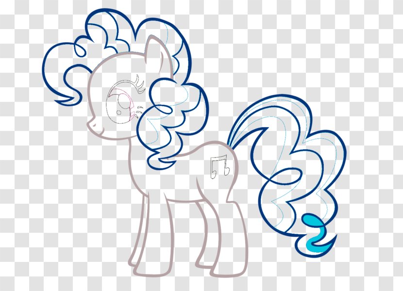 Pony Coloring Book Pinkie Pie Child Drawing - Silhouette Transparent PNG