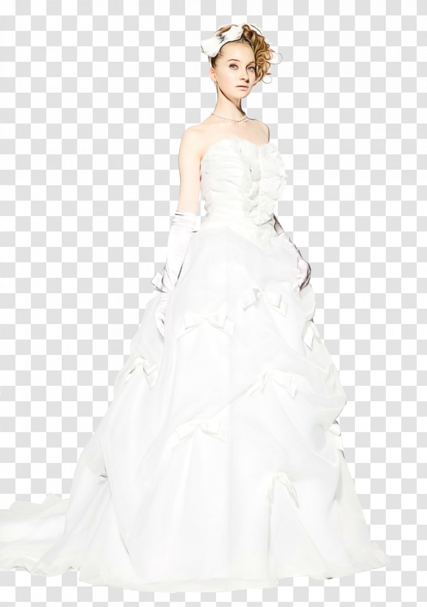 Wedding Dress Satin Shoulder Gown - Fashion - Bridal Party Transparent PNG