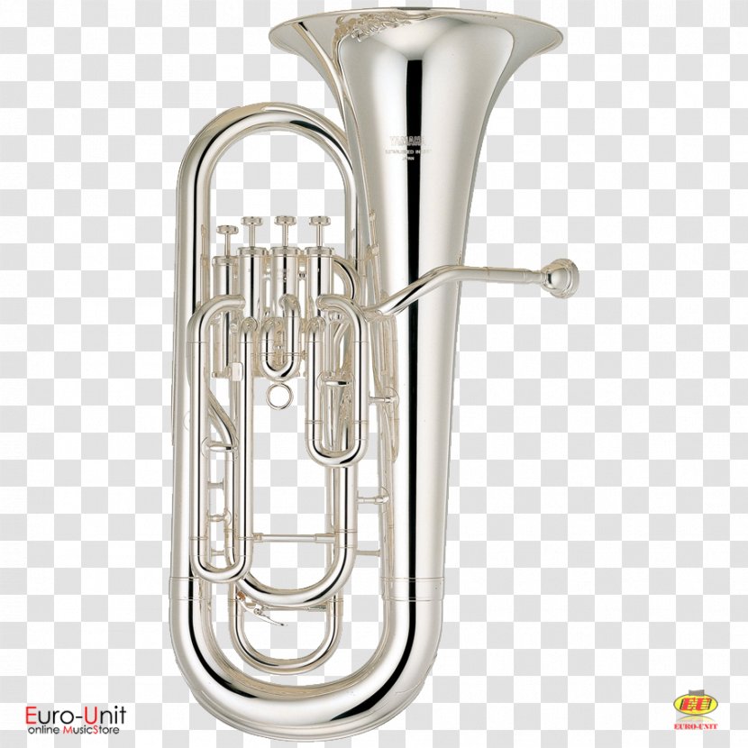 Euphonium Yamaha Corporation Brass Instruments Baritone Horn Piston Valve - Cartoon - Metal Tuba Transparent PNG