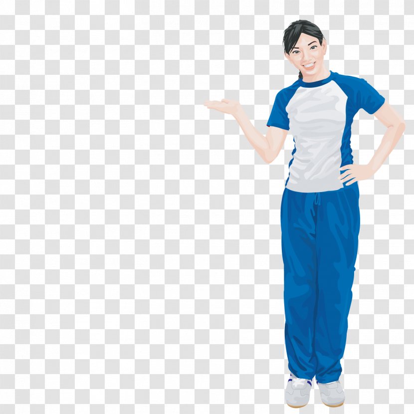 Cartoon Adobe Illustrator - Shoulder - Waist Welcome Woman Transparent PNG