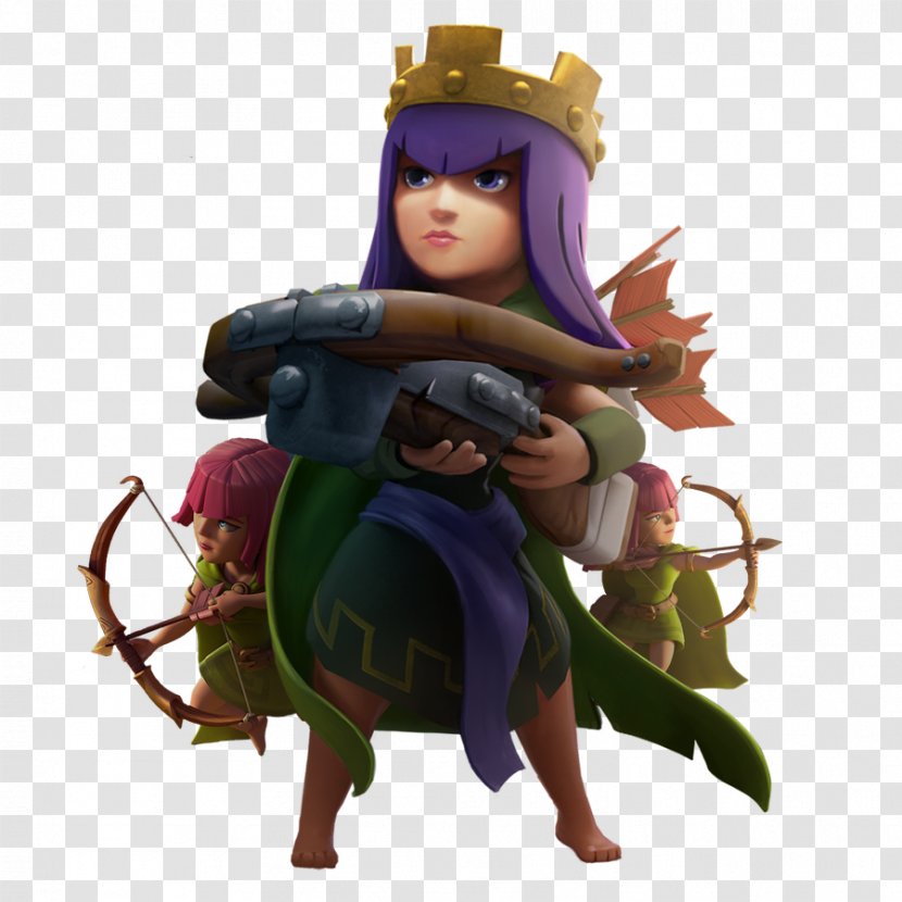 Clash Of Clans ARCHER QUEEN Royale Barbarian Goblin - Archer Queen Transparent PNG