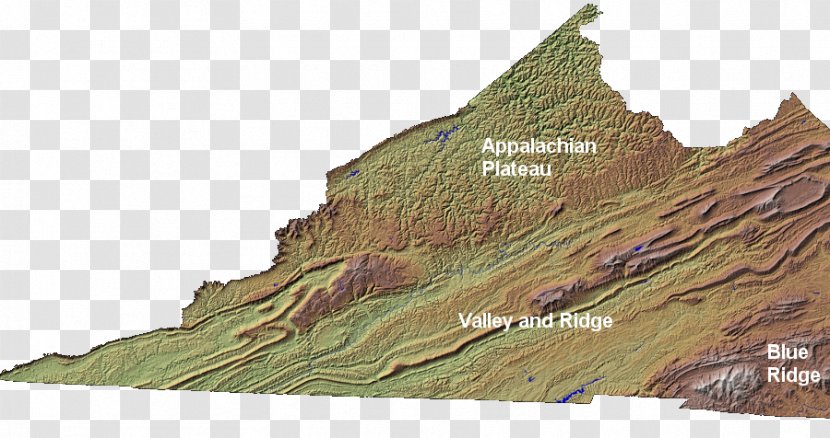 Appalachian Plateau Ridge-and-Valley Appalachians Southwest Virginia Terrain Blue Ridge Mountains - Region - Colorado Geography Landforms Transparent PNG