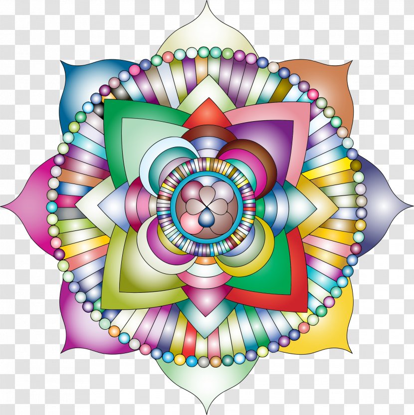 Buddhism Mandala Clip Art Meditation - Petal Transparent PNG