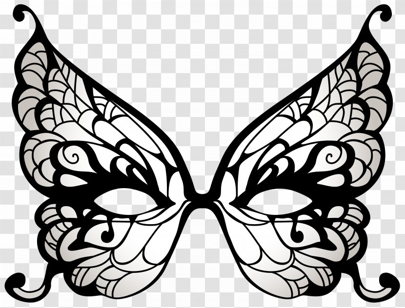 Batman Butterfly Masquerade Ball Mask Clip Art - Black Carnival Cliparts Transparent PNG
