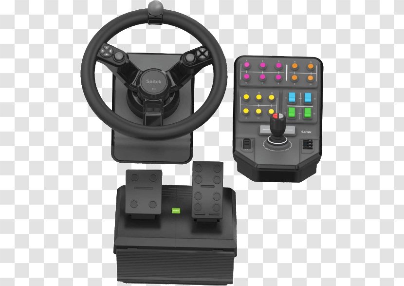 Joystick Farming Simulator 17 Game Controllers Saitek Logitech - Personal Computer - Private Farmers Transparent PNG