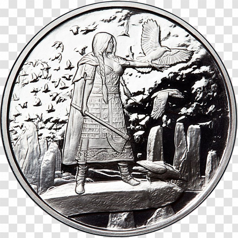 Silver Coin The Morrígan Bullion - Celtic Coinage Transparent PNG