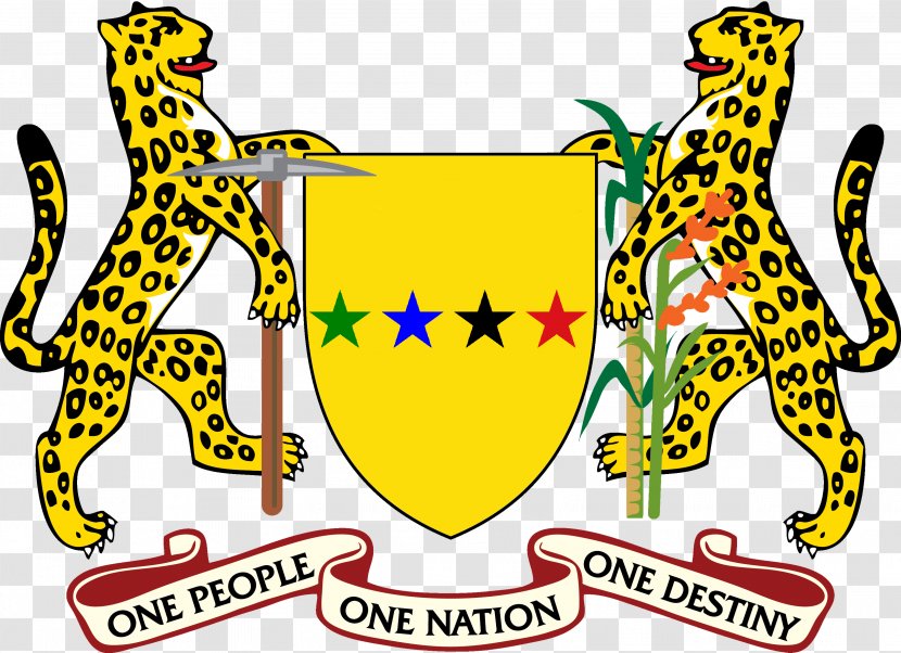 Coat Of Arms Guyana The Guianas Country - Cat Like Mammal - Latinoamerica Transparent PNG