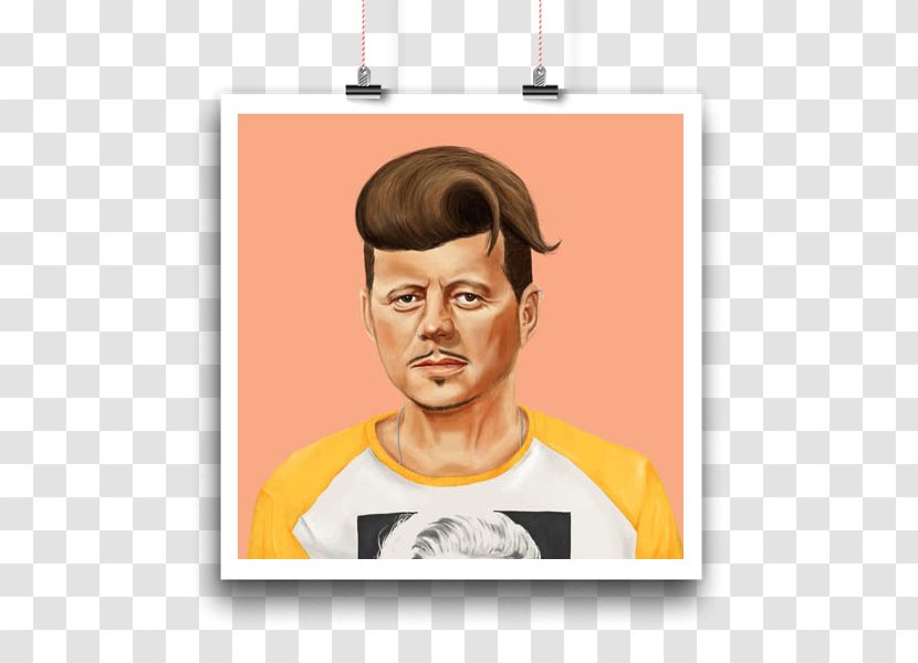 John F. Kennedy Amit Shimoni Hipstory: Why Be A World Leader When You Could Hipster? Canvas Print - Shoulder - Design Transparent PNG