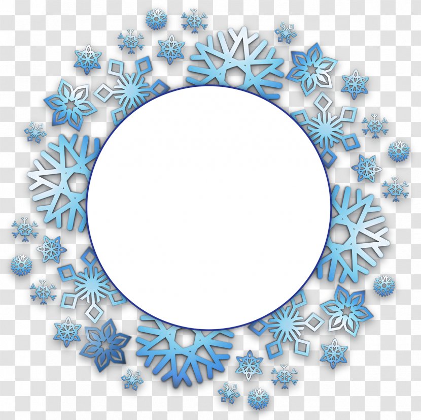 Snowflake Christmas - Snow - Border Transparent PNG