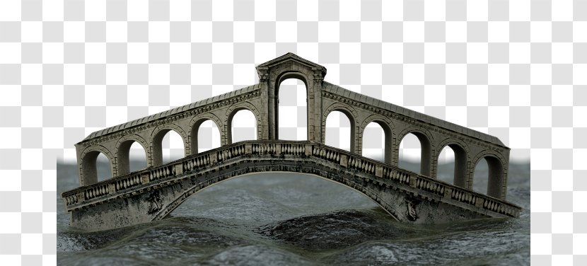 Rialto Bridge Arch Bridge–tunnel Aqueduct - Rialtobridge Transparent PNG