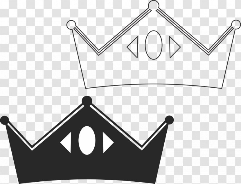 Crown Silhouette Logo - Text Transparent PNG