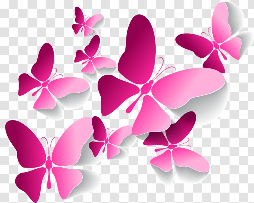 Butterfly Pink Download - Purple Transparent PNG