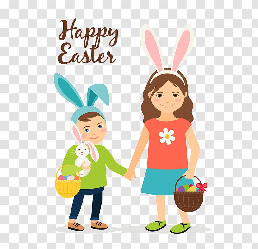 Happy Easter Background - Stock Photography - Art Rabbits And Hares Transparent PNG