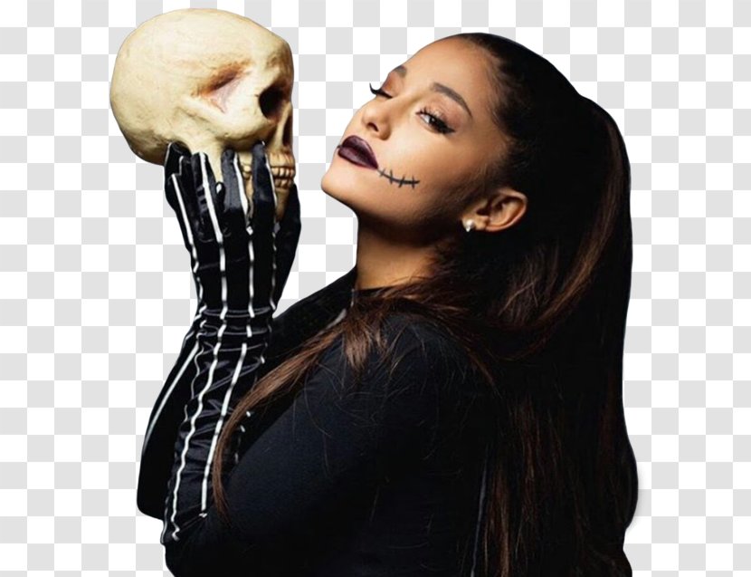 Ariana Grande Jack Skellington Halloween Costume Actor - Heart Transparent PNG