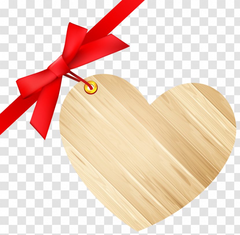 Heart-shaped Wooden Creative Tag - Photography - Bow And Arrow Transparent PNG