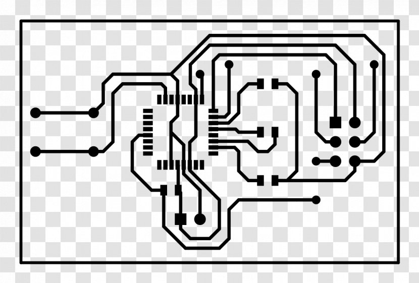 Drawing Line Art Clip - Tree - Computer Circuit Board Transparent PNG