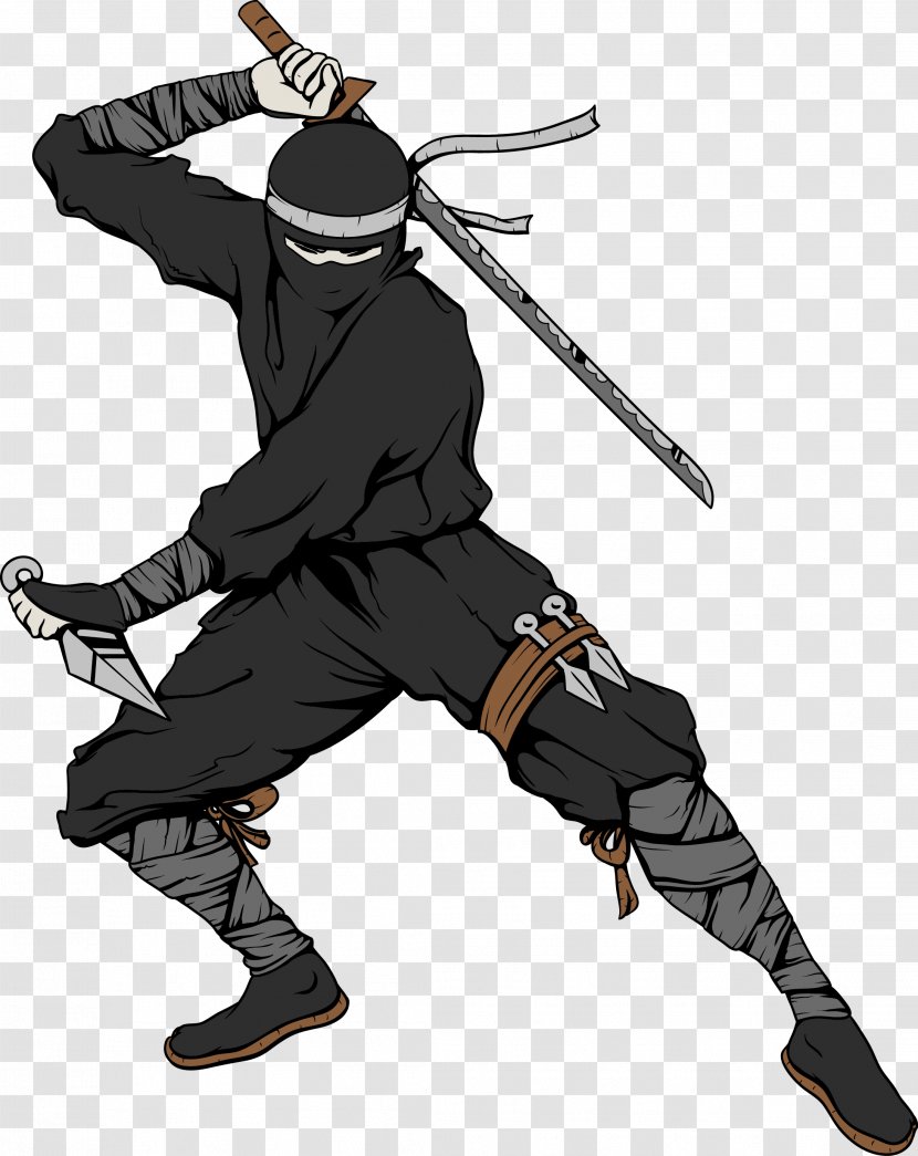 Ninja Ninjutsu Samurai Martial Arts Wall Decal - Weapon - Japanese Bodyguard Warrior Picture Transparent PNG