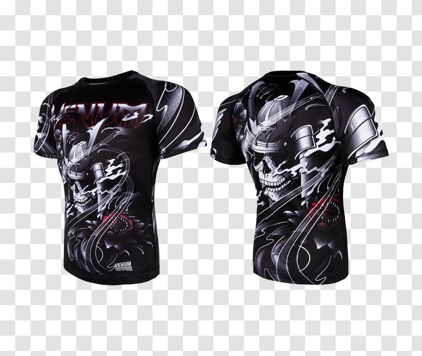 Jersey T-shirt Ultimate Fighting Championship Rash Guard Sleeve - Venum - Skull Samurai Transparent PNG