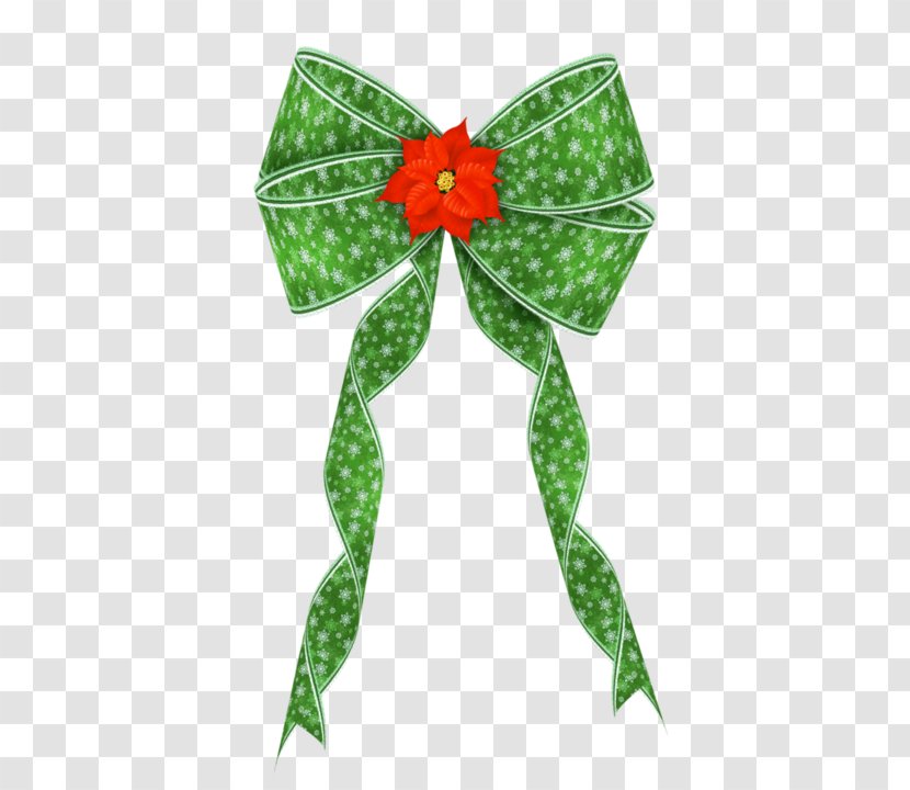 Christmas Ornament Ribbon - Green Transparent PNG