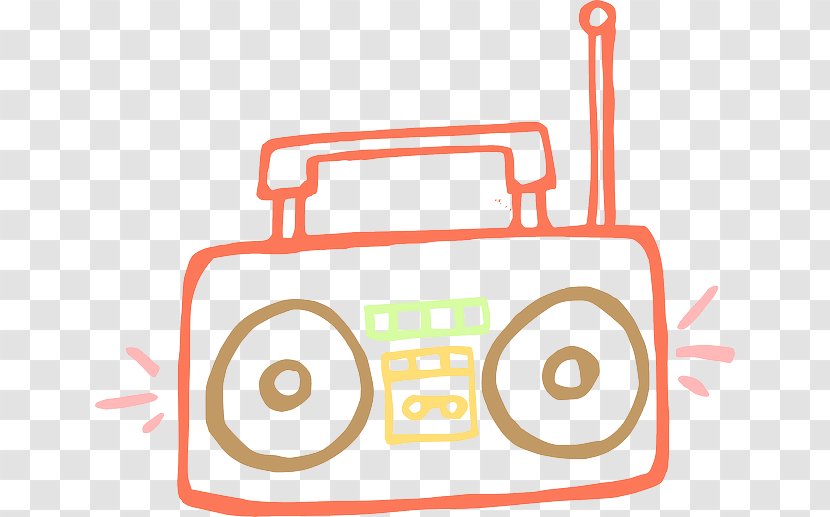 1980s Boombox Clip Art - Animation - Draw Transparent PNG