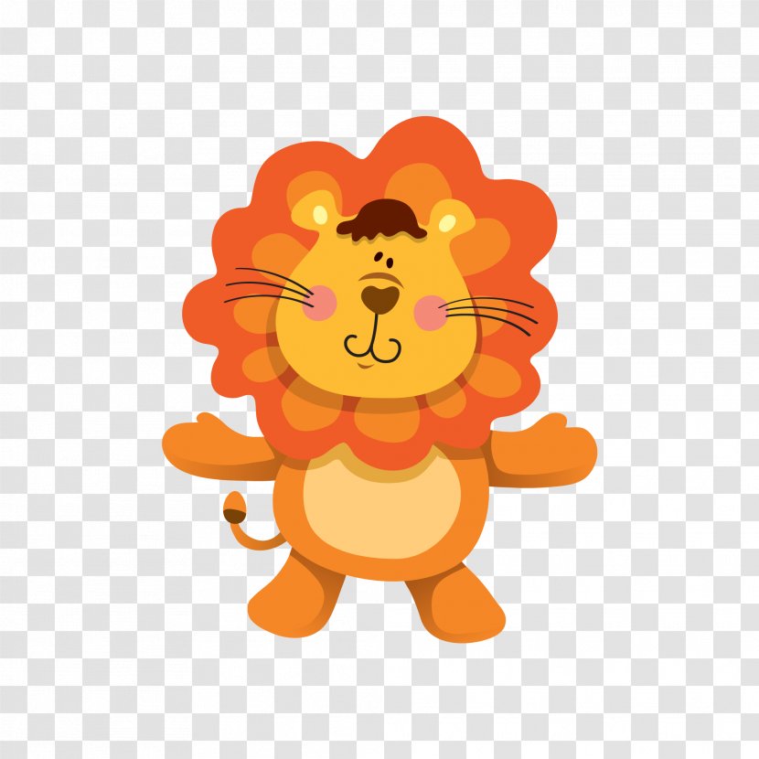 Cartoon Animal Infant Drawing - Royaltyfree - Lion Creative Photos Transparent PNG