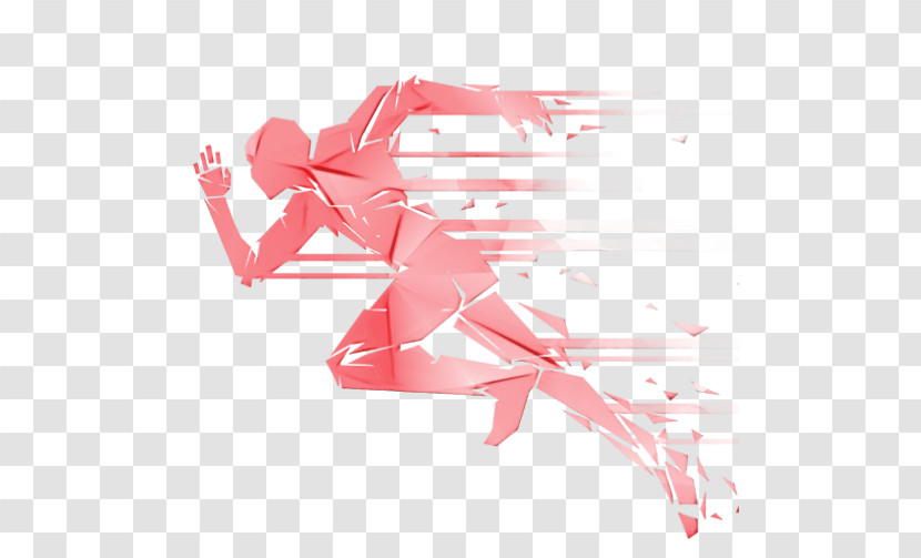 Running Poster Logo Transparent PNG