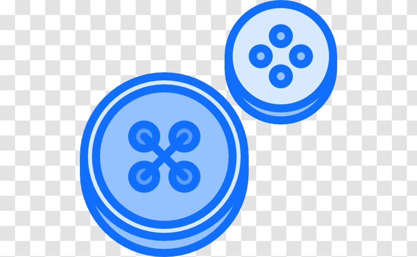 Blue Clothing Buttons - Sewing - Symbol Transparent PNG
