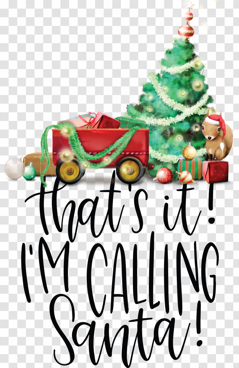 Calling Santa Santa Christmas Transparent PNG
